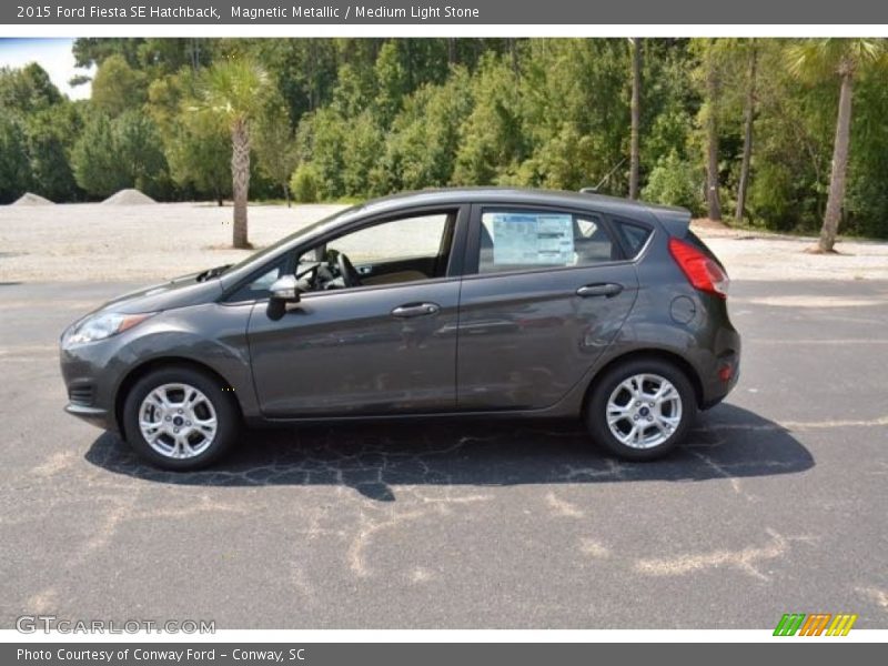 Magnetic Metallic / Medium Light Stone 2015 Ford Fiesta SE Hatchback