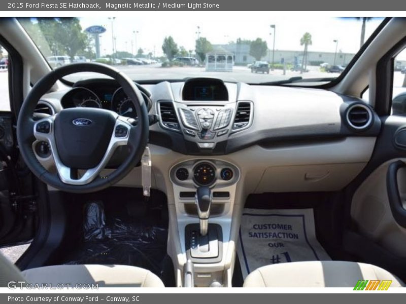 Magnetic Metallic / Medium Light Stone 2015 Ford Fiesta SE Hatchback
