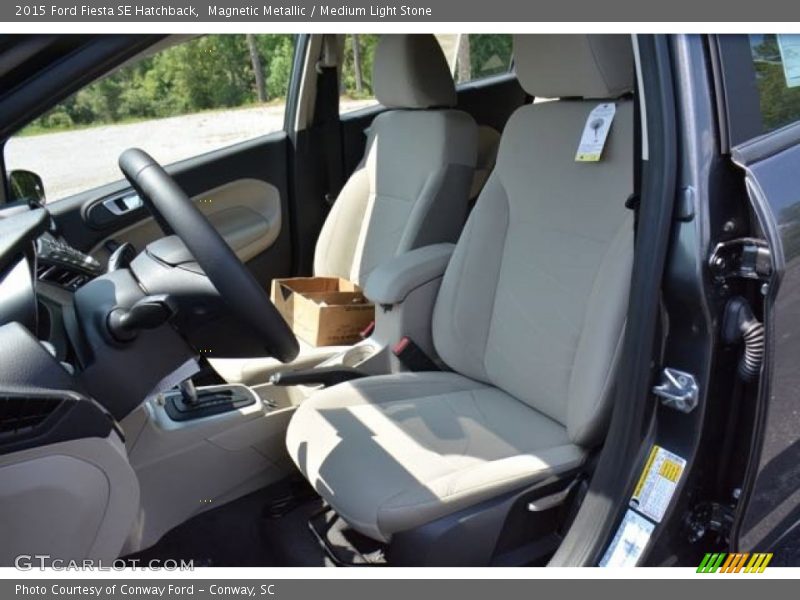 Magnetic Metallic / Medium Light Stone 2015 Ford Fiesta SE Hatchback