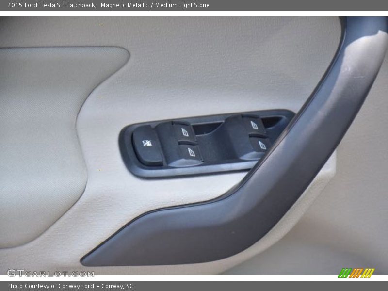 Magnetic Metallic / Medium Light Stone 2015 Ford Fiesta SE Hatchback