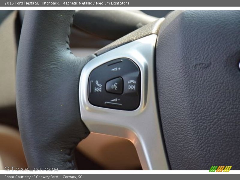 Magnetic Metallic / Medium Light Stone 2015 Ford Fiesta SE Hatchback