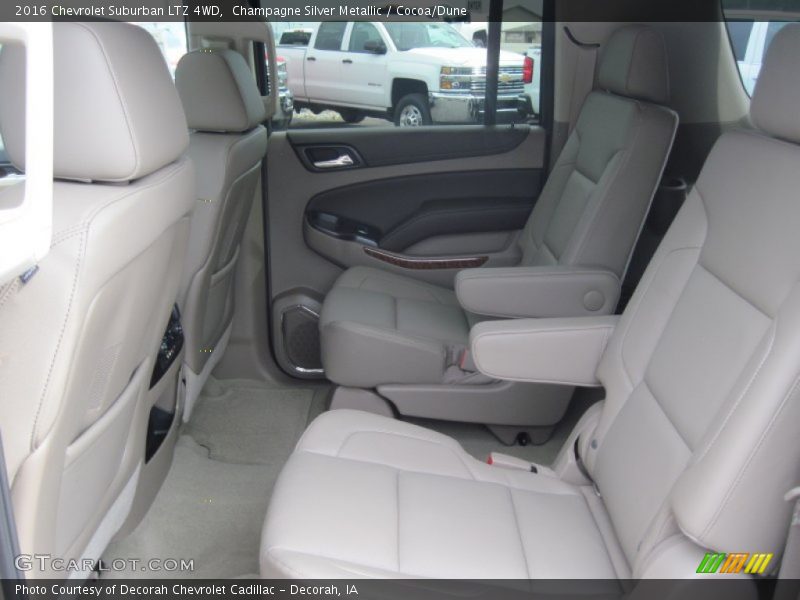 Champagne Silver Metallic / Cocoa/Dune 2016 Chevrolet Suburban LTZ 4WD