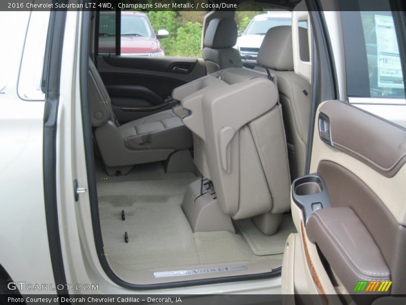 Champagne Silver Metallic / Cocoa/Dune 2016 Chevrolet Suburban LTZ 4WD
