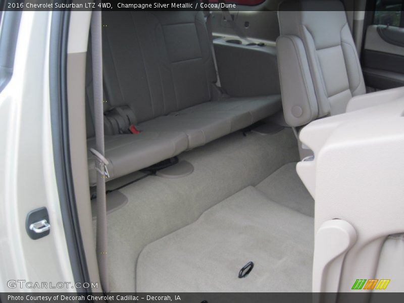 Champagne Silver Metallic / Cocoa/Dune 2016 Chevrolet Suburban LTZ 4WD