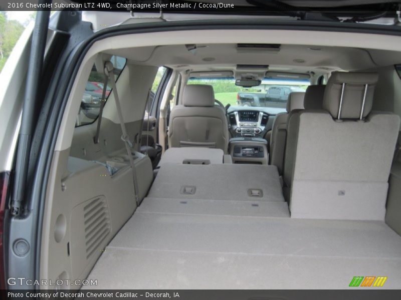 Champagne Silver Metallic / Cocoa/Dune 2016 Chevrolet Suburban LTZ 4WD