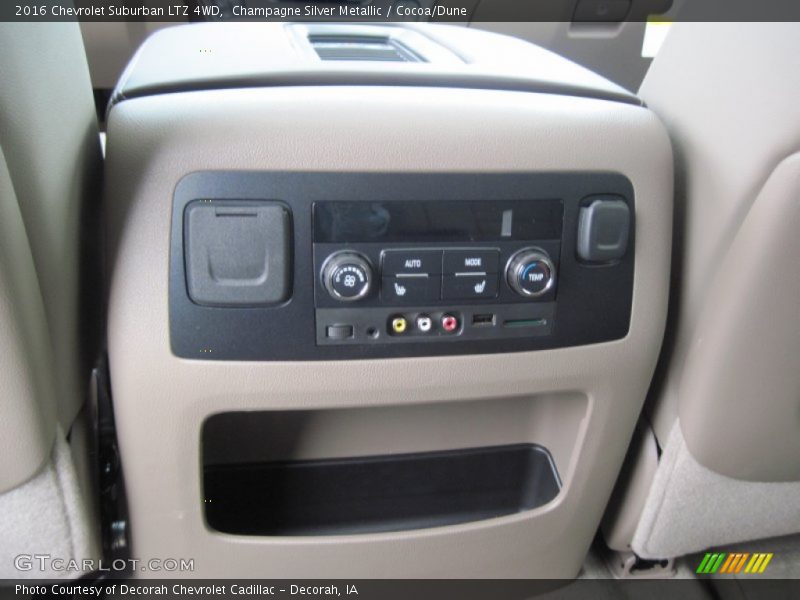 Champagne Silver Metallic / Cocoa/Dune 2016 Chevrolet Suburban LTZ 4WD