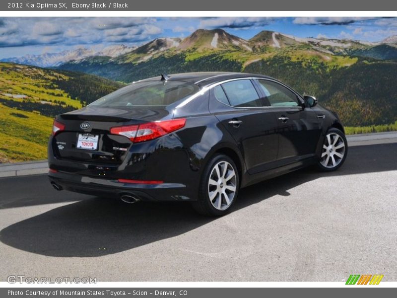 Ebony Black / Black 2012 Kia Optima SX