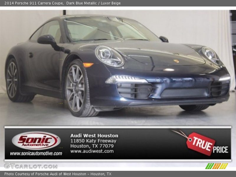 Dark Blue Metallic / Luxor Beige 2014 Porsche 911 Carrera Coupe