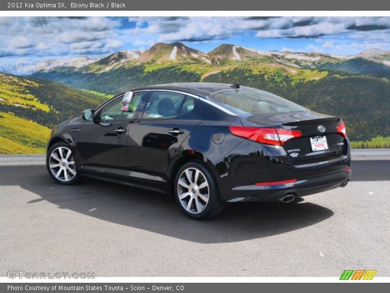 Ebony Black / Black 2012 Kia Optima SX