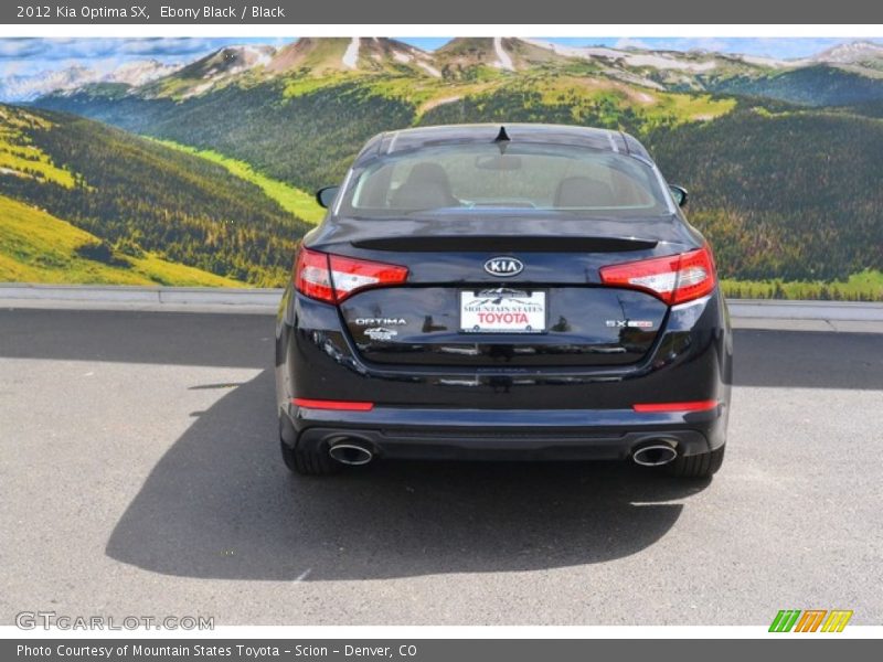 Ebony Black / Black 2012 Kia Optima SX