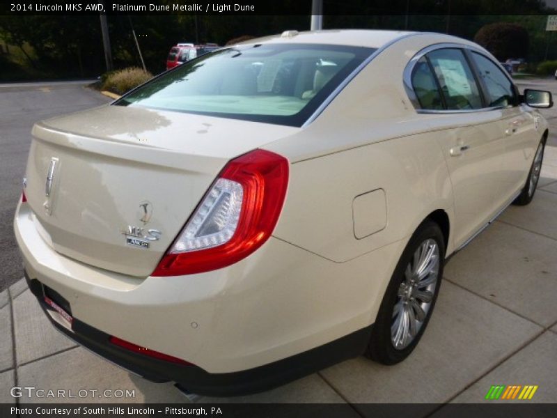 Platinum Dune Metallic / Light Dune 2014 Lincoln MKS AWD
