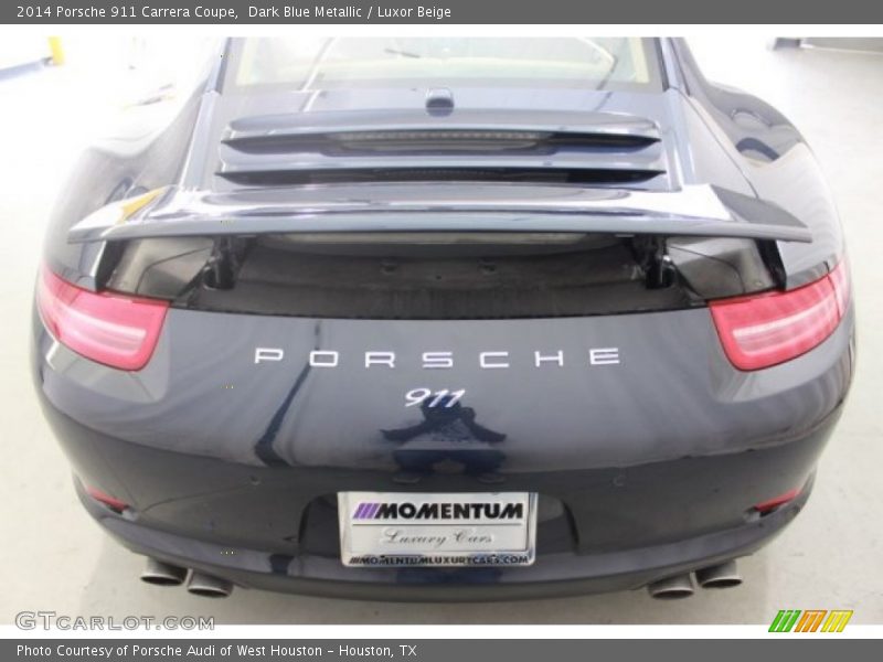 Dark Blue Metallic / Luxor Beige 2014 Porsche 911 Carrera Coupe