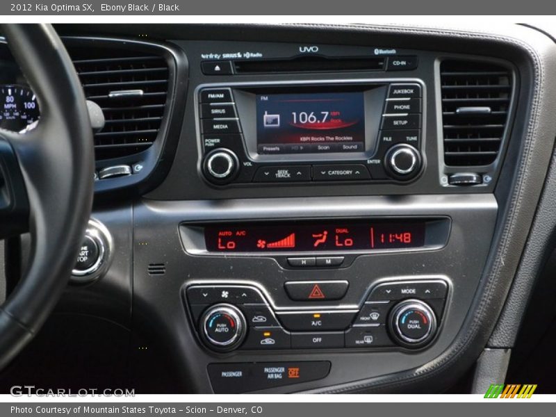 Ebony Black / Black 2012 Kia Optima SX