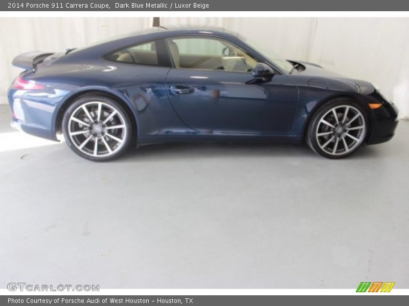 Dark Blue Metallic / Luxor Beige 2014 Porsche 911 Carrera Coupe