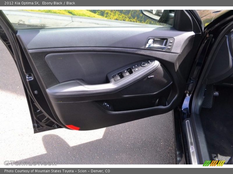 Ebony Black / Black 2012 Kia Optima SX