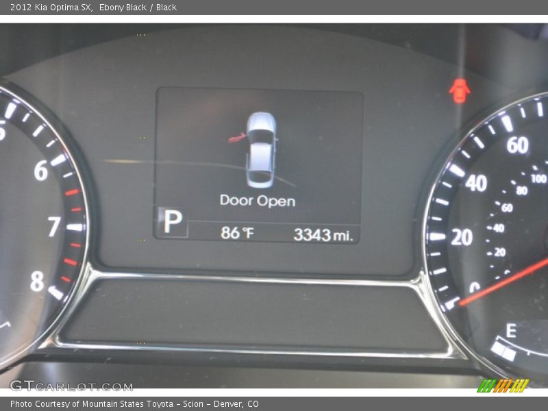 Ebony Black / Black 2012 Kia Optima SX