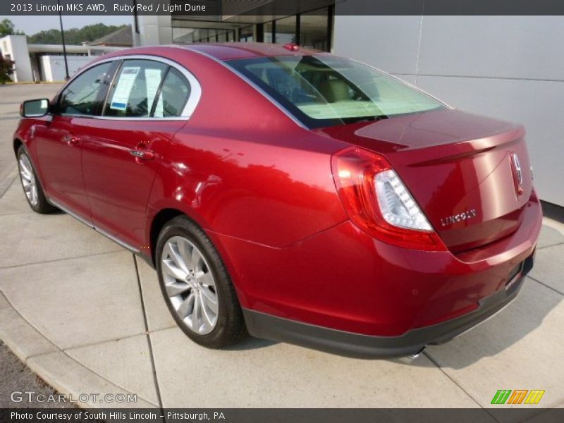 Ruby Red / Light Dune 2013 Lincoln MKS AWD
