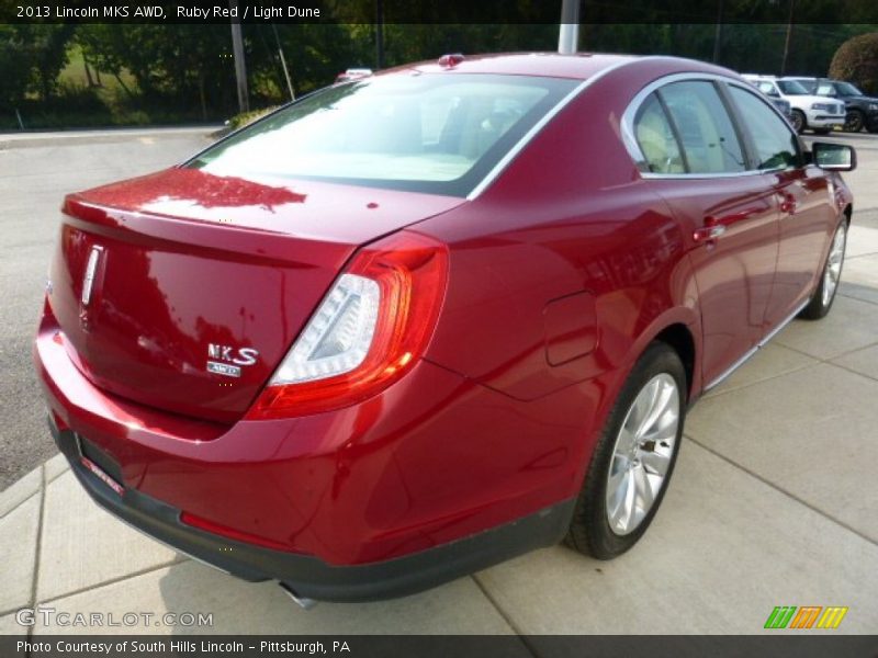 Ruby Red / Light Dune 2013 Lincoln MKS AWD