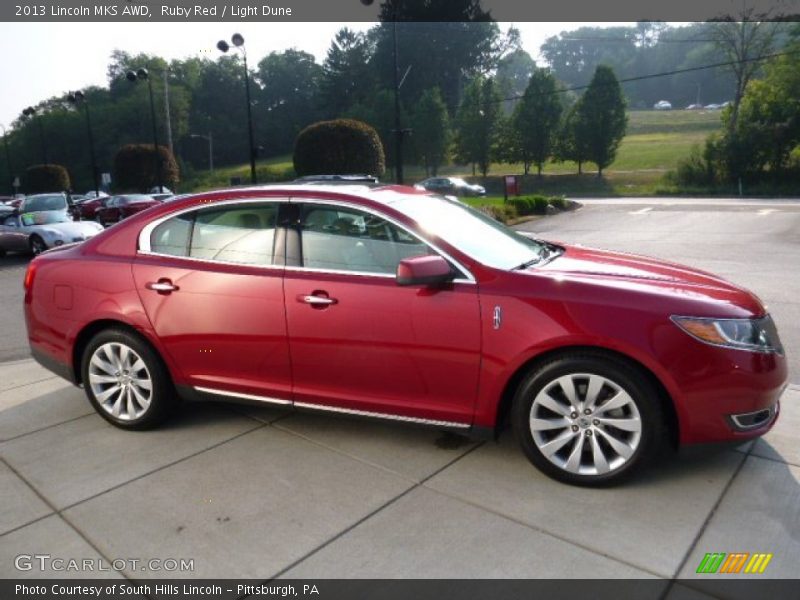 Ruby Red / Light Dune 2013 Lincoln MKS AWD