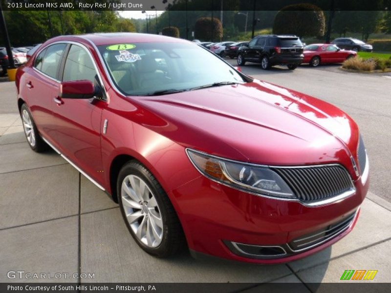 Ruby Red / Light Dune 2013 Lincoln MKS AWD