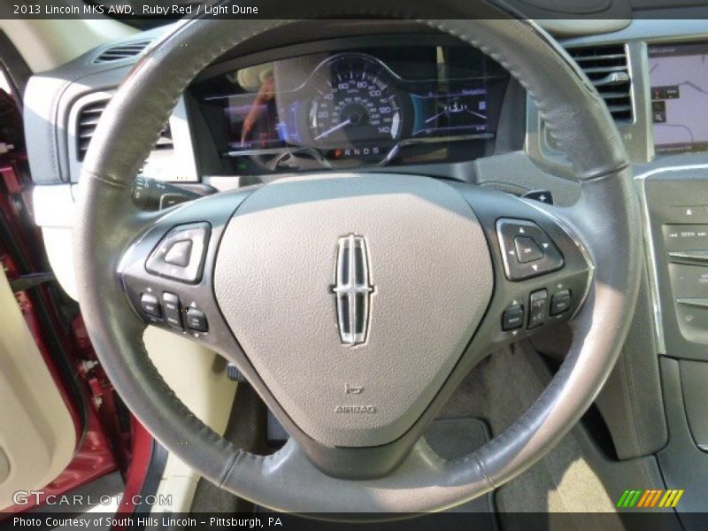 Ruby Red / Light Dune 2013 Lincoln MKS AWD