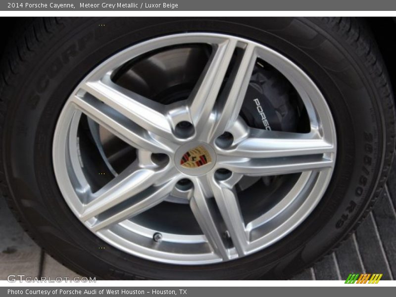 Meteor Grey Metallic / Luxor Beige 2014 Porsche Cayenne