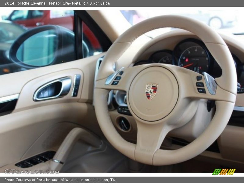 Meteor Grey Metallic / Luxor Beige 2014 Porsche Cayenne