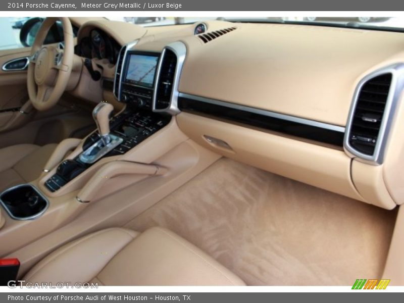 Meteor Grey Metallic / Luxor Beige 2014 Porsche Cayenne