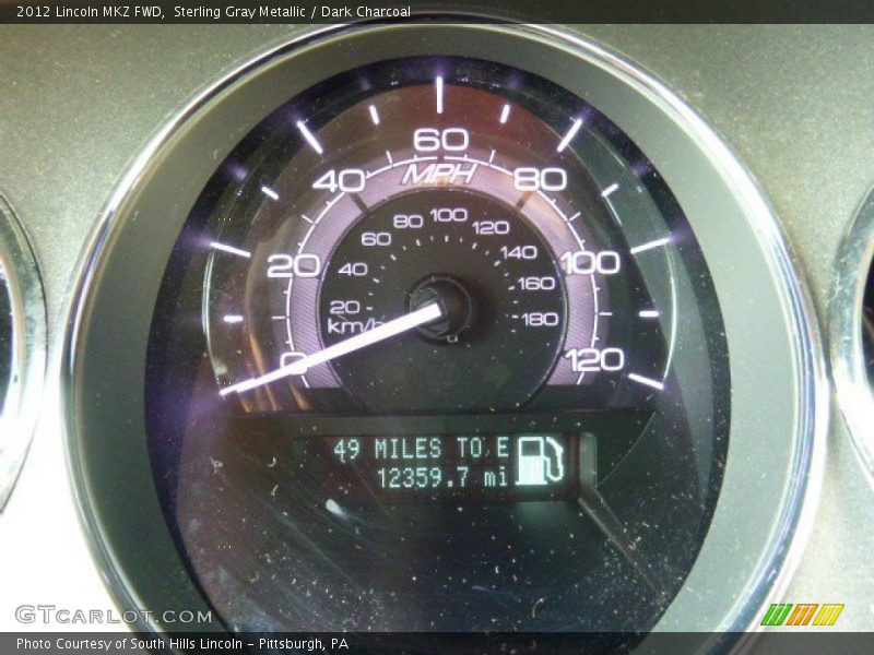 Sterling Gray Metallic / Dark Charcoal 2012 Lincoln MKZ FWD