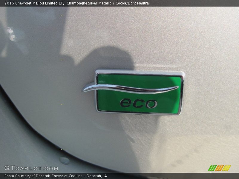 Champagne Silver Metallic / Cocoa/Light Neutral 2016 Chevrolet Malibu Limited LT