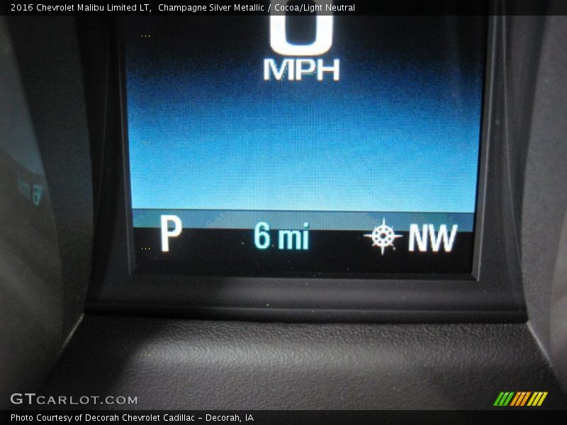 Champagne Silver Metallic / Cocoa/Light Neutral 2016 Chevrolet Malibu Limited LT