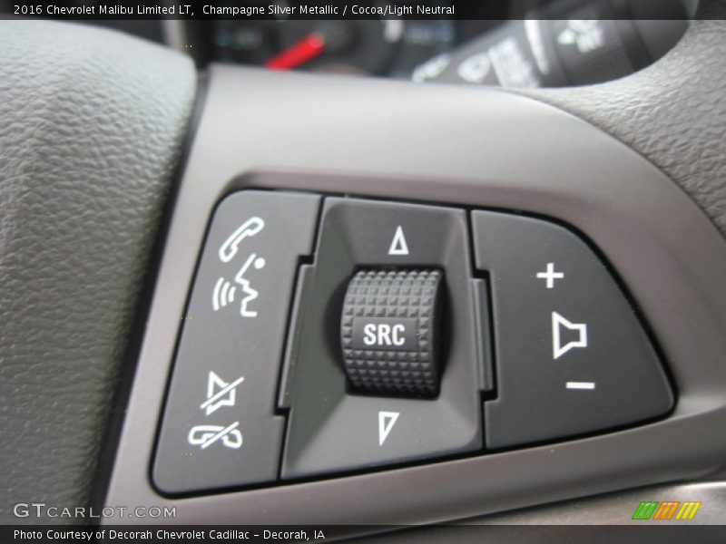 Champagne Silver Metallic / Cocoa/Light Neutral 2016 Chevrolet Malibu Limited LT