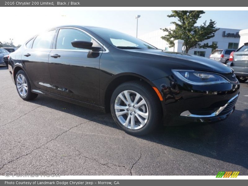 Black / Black 2016 Chrysler 200 Limited