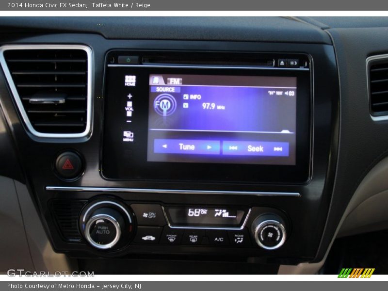 Taffeta White / Beige 2014 Honda Civic EX Sedan