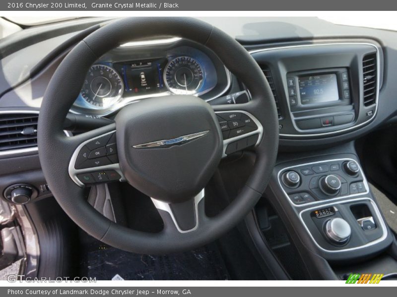 Granite Crystal Metallic / Black 2016 Chrysler 200 Limited