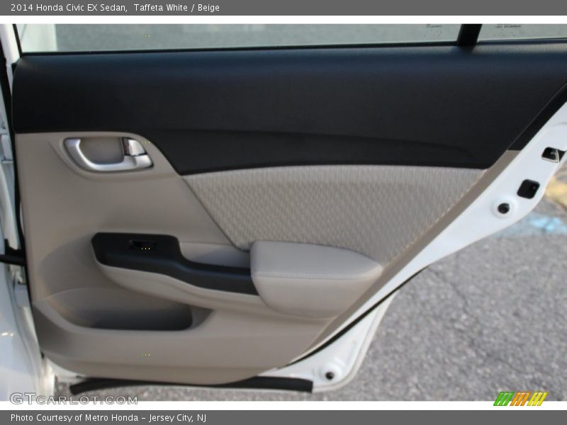 Taffeta White / Beige 2014 Honda Civic EX Sedan