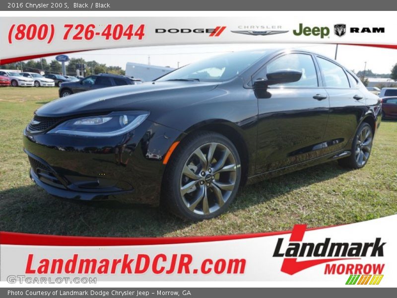 Black / Black 2016 Chrysler 200 S