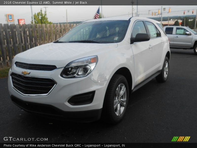 Summit White / Jet Black 2016 Chevrolet Equinox LS AWD