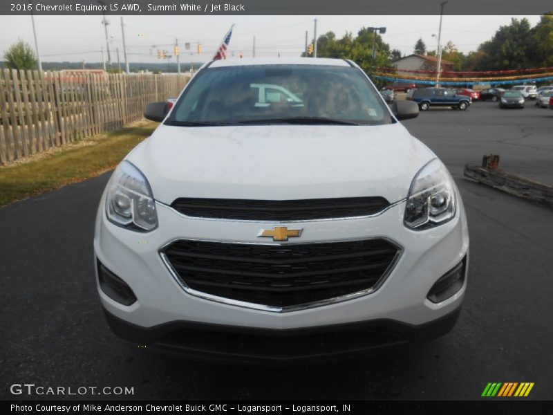Summit White / Jet Black 2016 Chevrolet Equinox LS AWD