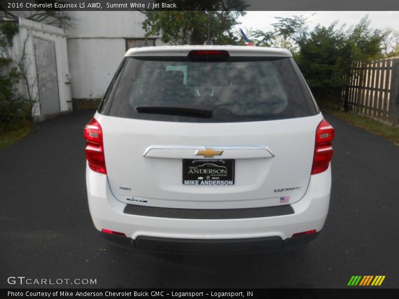 Summit White / Jet Black 2016 Chevrolet Equinox LS AWD