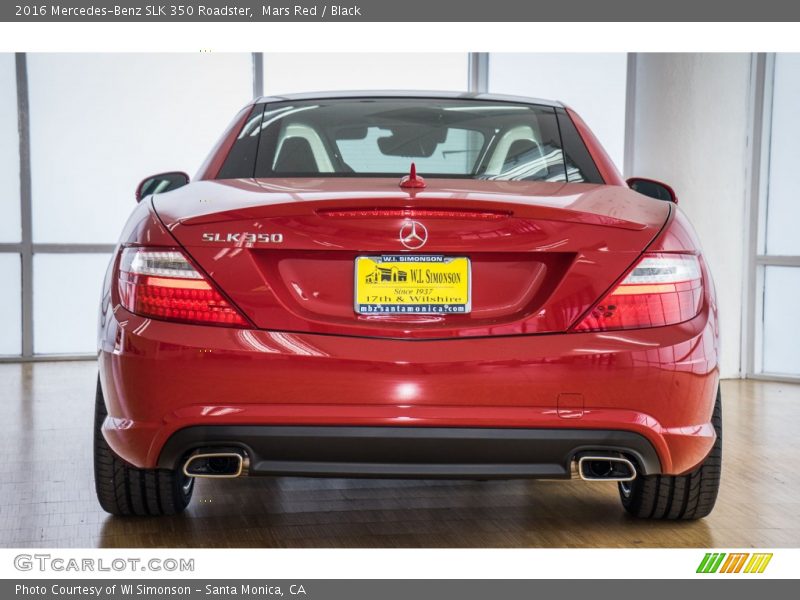 Mars Red / Black 2016 Mercedes-Benz SLK 350 Roadster