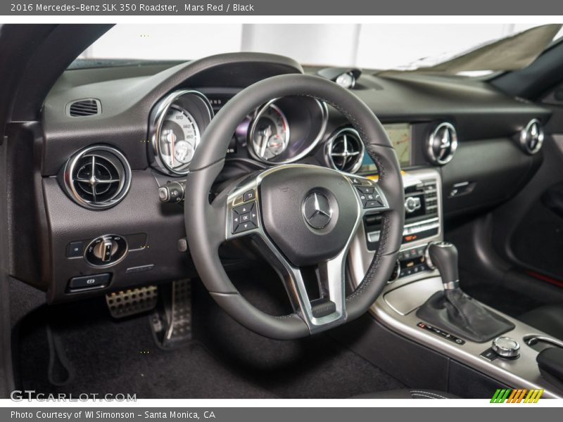 Mars Red / Black 2016 Mercedes-Benz SLK 350 Roadster