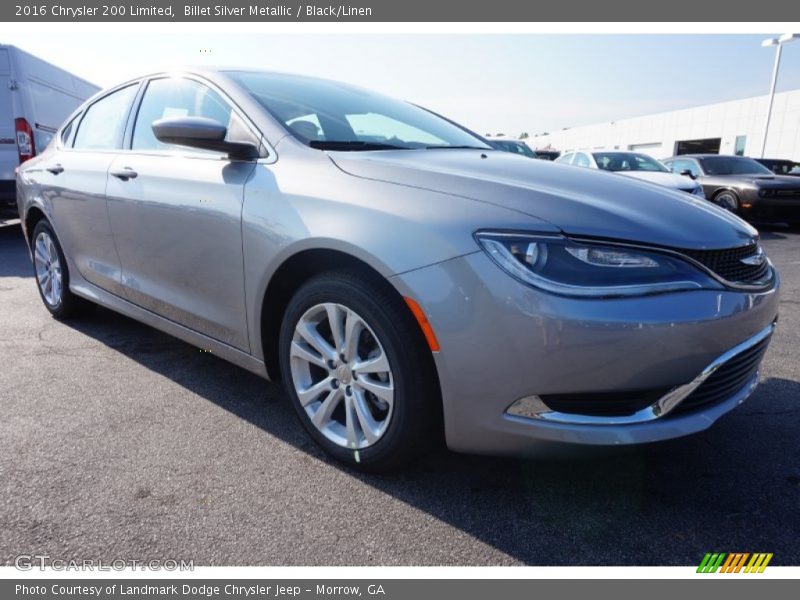 Billet Silver Metallic / Black/Linen 2016 Chrysler 200 Limited