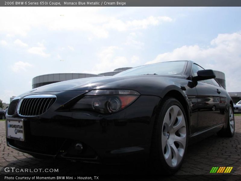 Monaco Blue Metallic / Cream Beige 2006 BMW 6 Series 650i Coupe