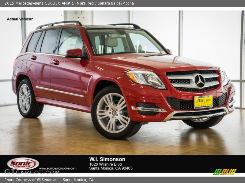 Mars Red / Sahara Beige/Mocha 2015 Mercedes-Benz GLK 350 4Matic