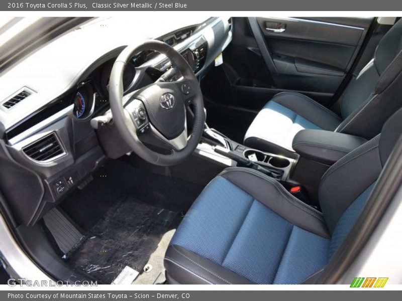 Steel Blue Interior - 2016 Corolla S Plus 