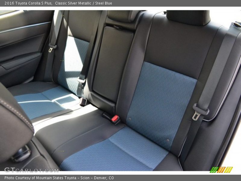 Rear Seat of 2016 Corolla S Plus