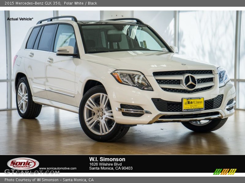 Polar White / Black 2015 Mercedes-Benz GLK 350