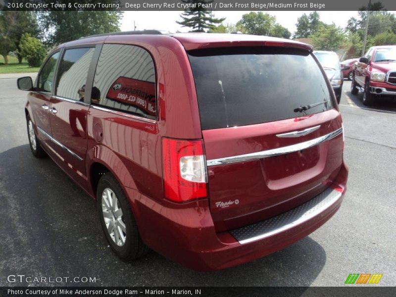 Deep Cherry Red Crystal Pearl / Dark Frost Beige/Medium Frost Beige 2016 Chrysler Town & Country Touring