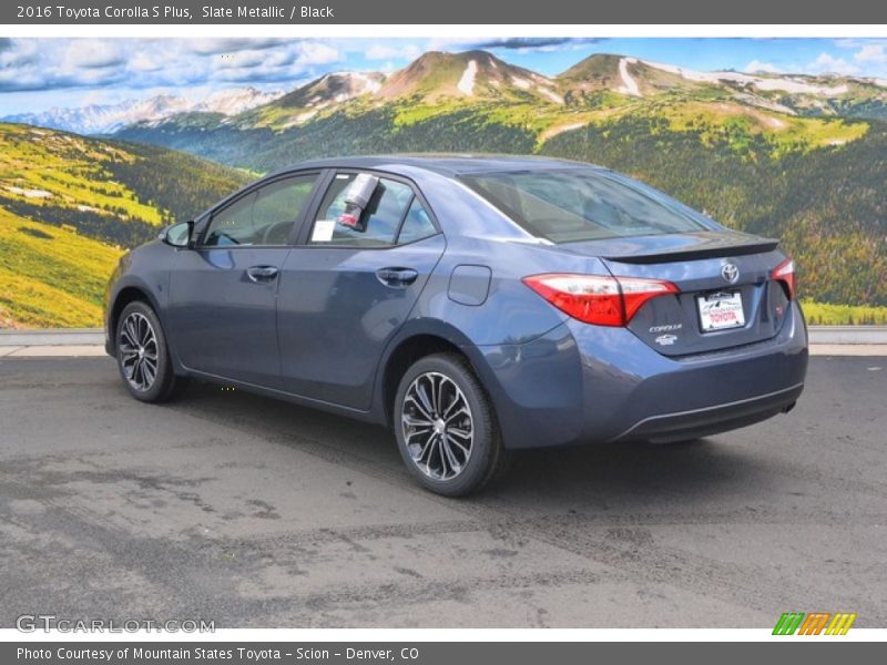 Slate Metallic / Black 2016 Toyota Corolla S Plus